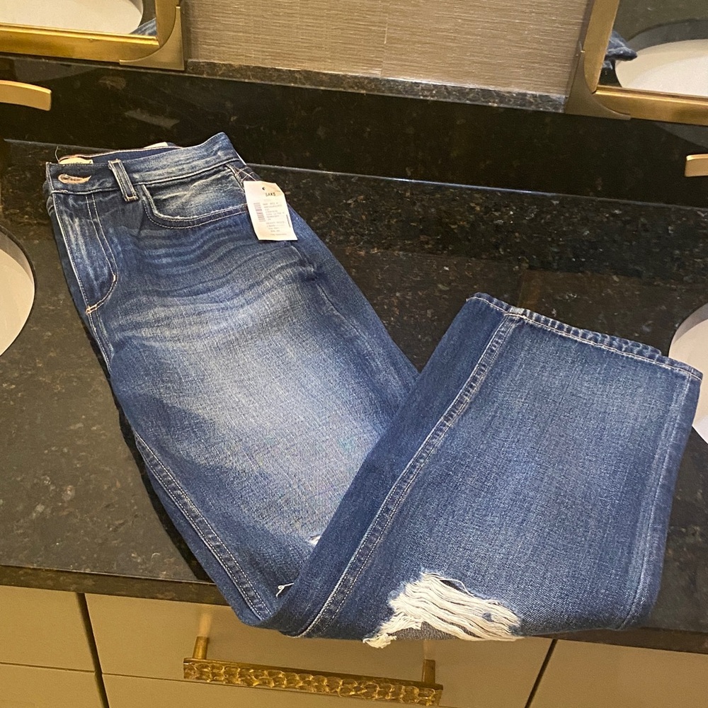 L'AGENCE Classic Blue Straight Leg Jeans